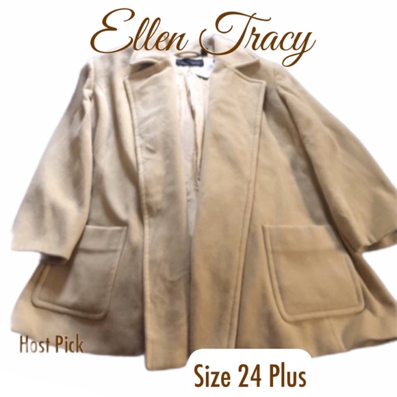 Ellen Tracy Jackets & Blazers - Women’s Wool Camel Coat - Ellen Tracy Plus sz 24